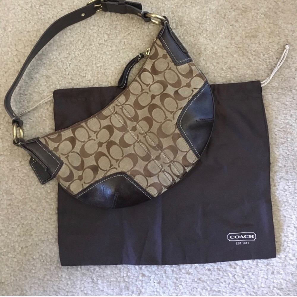 Vintage small coach hobo bag